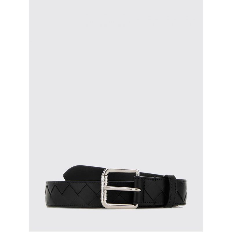 Bottega Veneta Men Woven Leather Belt Bottega Veneta